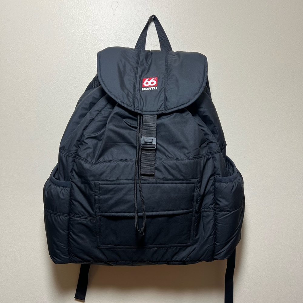 66 North Iceland Backpack, Unisex, Black, Laptop Backpack, Packable